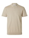 SELECTED Moško polo majico SELECTED bež