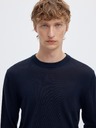 SELECTED Moški merino pulover navy blazer