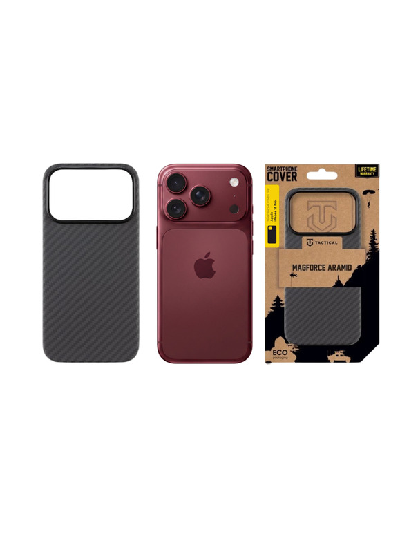 Tactical Tactical MagForce Aramid Ohišče za Apple iPhone 18 Pro Black