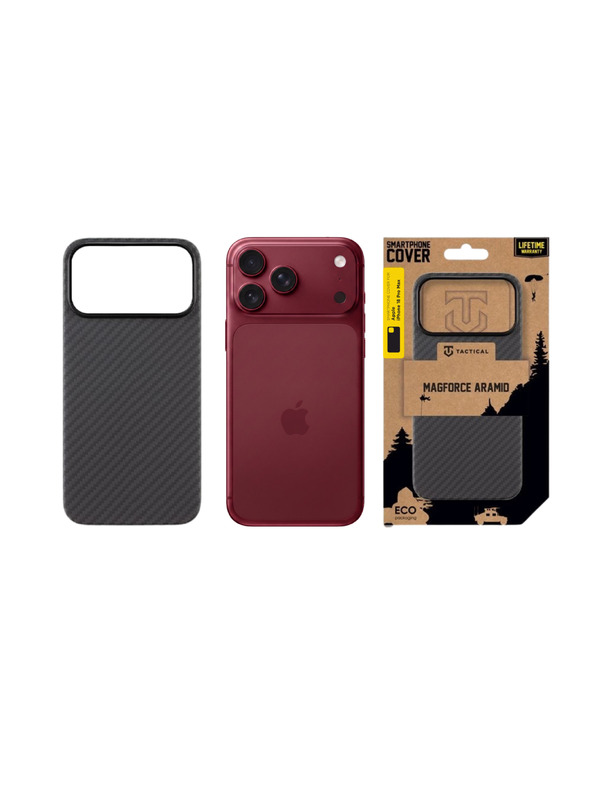 Tactical Tactical MagForce Aramid Ohišče za Apple iPhone 18 Pro Max Black