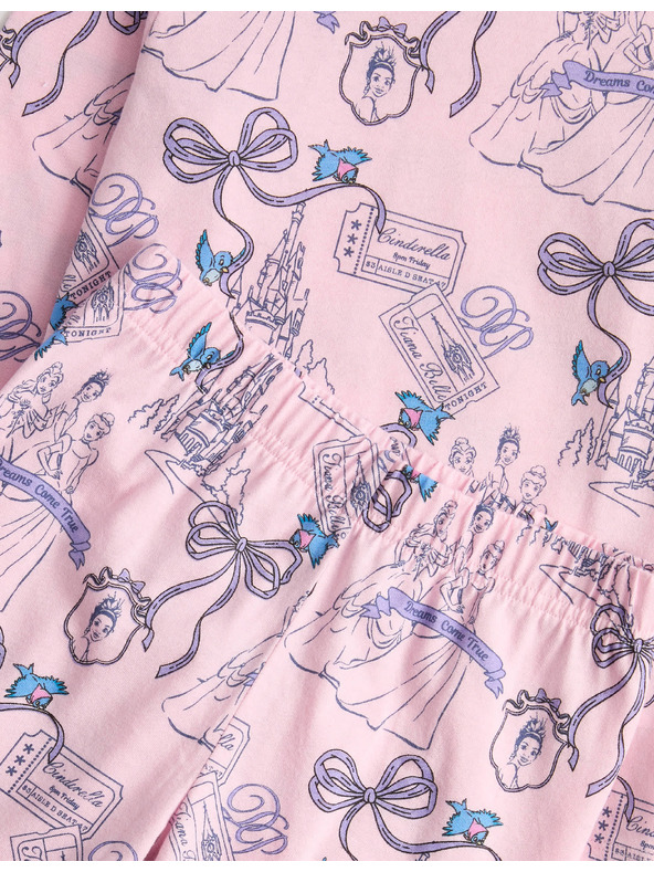 Marks & Spencer Pižama iz čiste bombaže Disney Princess™ (1-8 let) Marks & Spencer modra