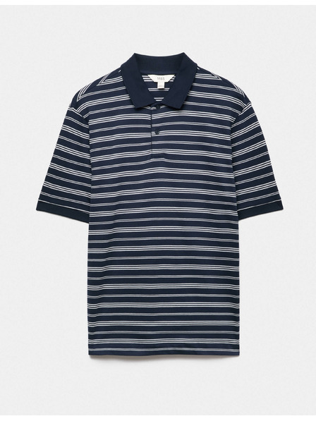 Marks & Spencer Prugasta polo majica iz čiste bombaže, barvane v nitki Marks & Spencer mornarsko modra