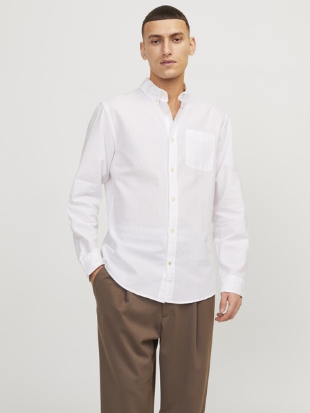 Jack & Jones Moška srajca JJEoxford bela