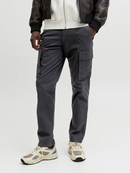 Jack & Jones Moške cargo hlače črne