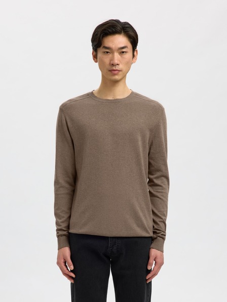 SELECTED Moški pulover SLMBERG teak