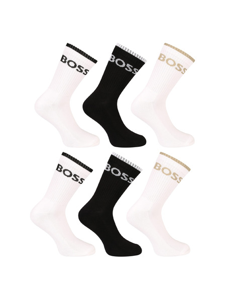 BOSS Komplet šestih - visoke nogavice BOSS večbarvne