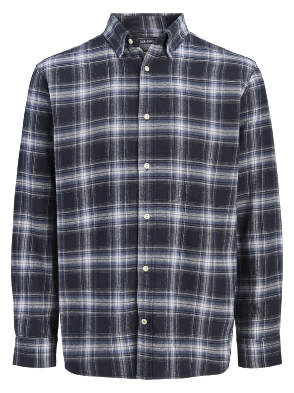 Jack & Jones Flanelna kostkasta moška srajca navy