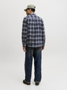 Jack & Jones Flanelna kostkasta moška srajca navy