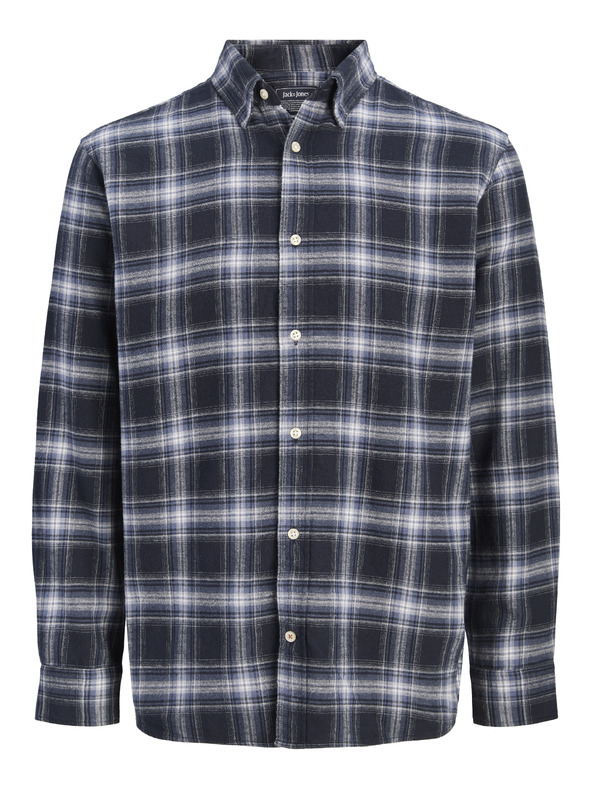Jack & Jones Flanelna kostkasta moška srajca navy
