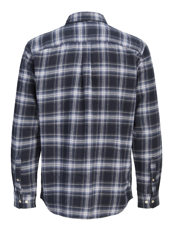 Jack & Jones Flanelna kostkasta moška srajca navy
