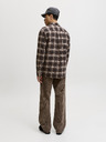 Jack & Jones Flanelna kostkasta moška srajca rjava