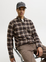 Jack & Jones Flanelna kostkasta moška srajca rjava