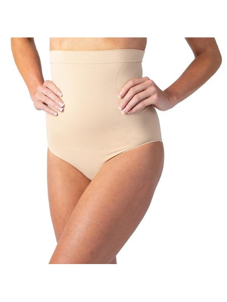 Bellinda INVISIBLE SILHOUETTE HIGH WAIST THONG - Ženske oblikovane tanga hlačke z visokim pasom - telesne barve