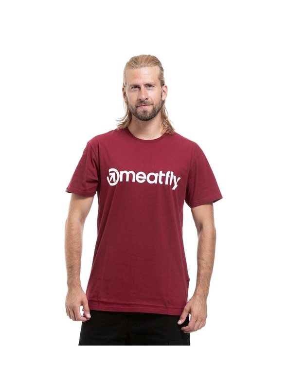 Meatfly Meatfly moška majica MF Logo Brown Red
