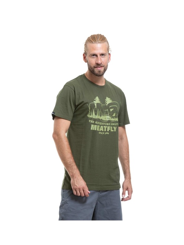 Meatfly Meatfly moški t-shirt Adventure Olive