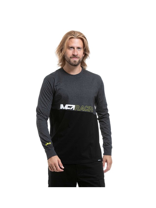 Meatfly Meatfly moški t-shirt z dolgimi rokavi Judgement Charcoal Heather / Black