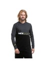 Meatfly Meatfly moški t-shirt z dolgimi rokavi Judgement Charcoal Heather / Black