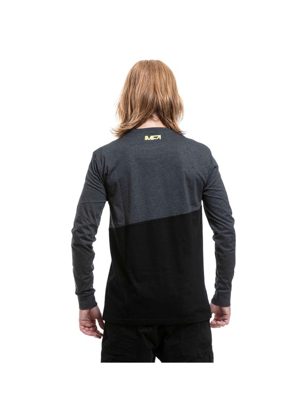 Meatfly Meatfly moški t-shirt z dolgimi rokavi Judgement Charcoal Heather / Black