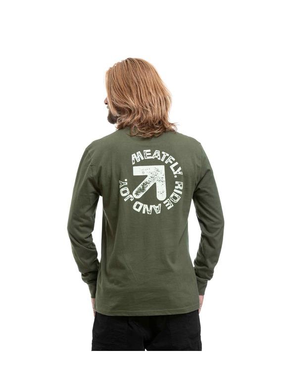 Meatfly Meatfly moški t-shirt z dolgimi rokavi Lonrrow Olive