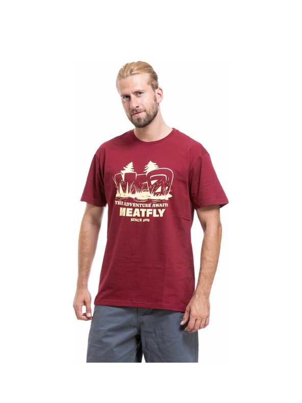 Meatfly Meatfly moški t-shirt Adventure Brown Red