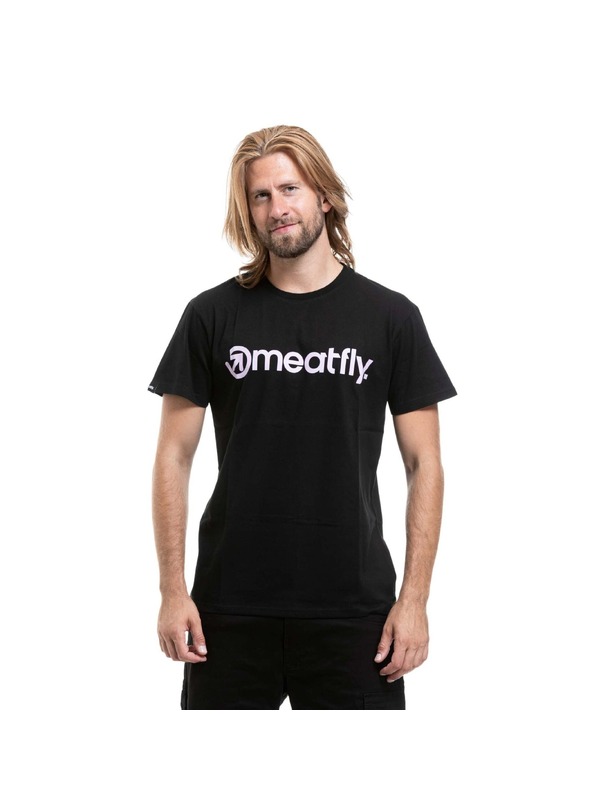 Meatfly Moška majica Meatfly MF Logo Lila / Black