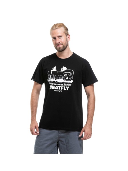 Meatfly Moška majica Meatfly Adventure Black