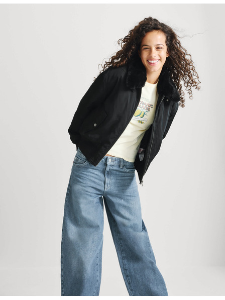 Marks & Spencer Bomber jakna z ovratnikom iz umetnega krzna s tehnologijo Stormwear™ (6–16 let) Marks & Spencer črna