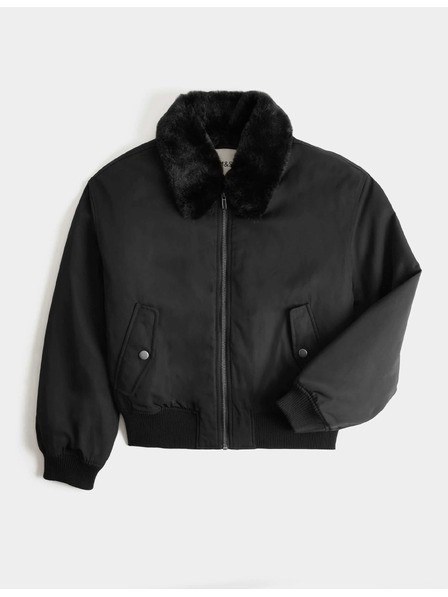 Marks & Spencer Bomber jakna z ovratnikom iz umetnega krzna s tehnologijo Stormwear™ (6–16 let) Marks & Spencer črna
