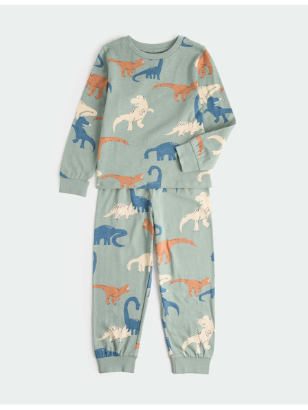 Marks & Spencer Pižama iz čistega bombaža z motivom dinozavra (1–16 let) Marks & Spencer zelena