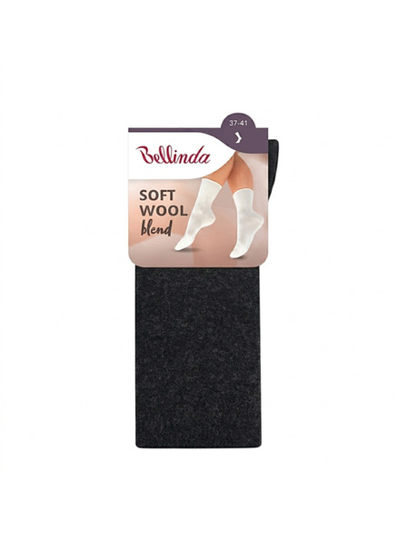 Bellinda SOFT WOOL SOCKS - Ženskie volnene nogavice - siva melirka