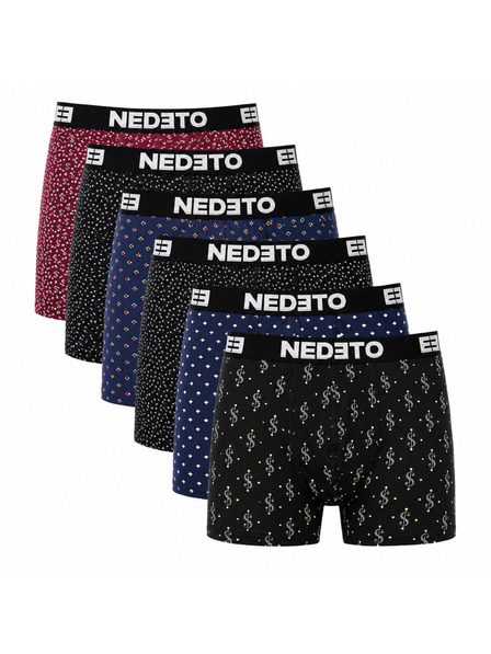 Nedeto Komplet šestih - moške boksarice Nedeto večbarvne