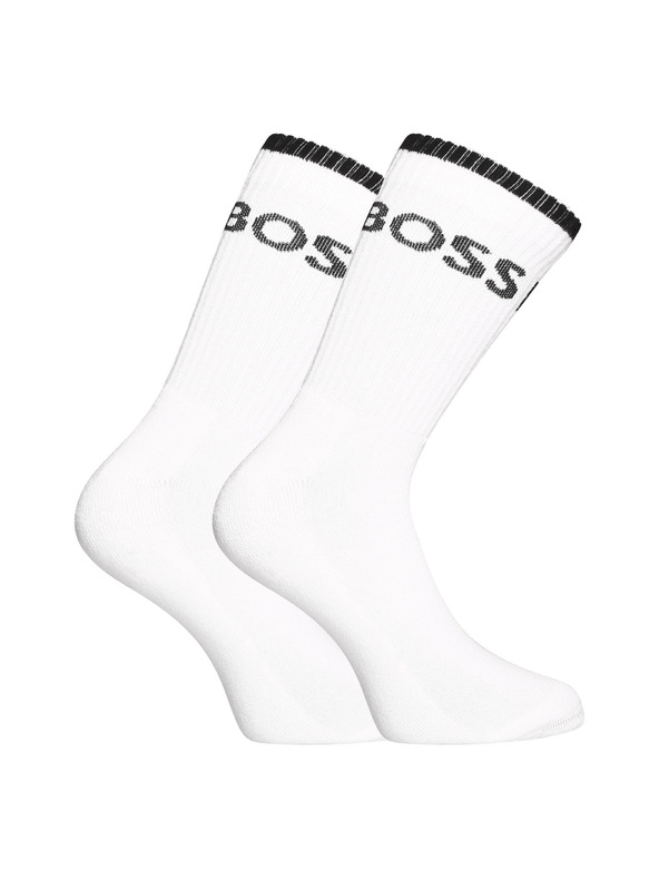 BOSS Komplet šestih - nogavice BOSS visoke bele