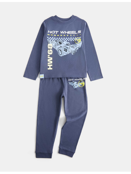 Marks & Spencer Pižama iz čiste bombaža s motivom Hot Wheels™ (1–8 let) Marks & Spencer temno modra