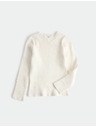 Marks & Spencer Pletena majica s teksturo srca (2–10 let) Marks & Spencer smetanova