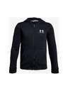 Under Armour Deški pulover Under Armour EU Cotton Fleece Full Zip-BLK